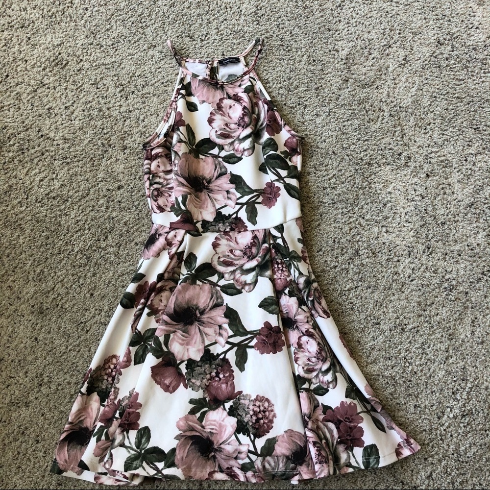 Floral Short Flowy Dress